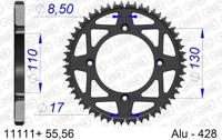 AFAM Chain wheel 428 55z alu black