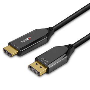 LINDY 40930 DisplayPort-kabel DisplayPort / HDMI Adapterkabel DisplayPort-stekker, HDMI-A-stekker 1.00 m Zwart