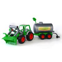 Cavallino Toys Cavallino Tractor met Voorlader en Tanker - thumbnail