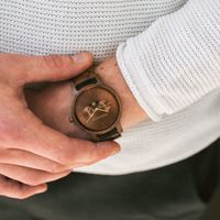 Houten Horloge Barista - thumbnail