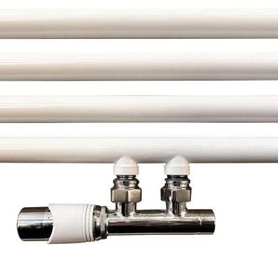 Onderblok Set Wiesbaden Riko Haaks Links Compleet 16x2 cm en 15 mm Knel Chroom Wit Onderblok Set Wiesbaden Riko Haaks Links Compleet 16x2 cm en 15 mm Knel Chroom Wit