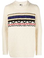 MARANT pull Gerald en jacquard - Blanc