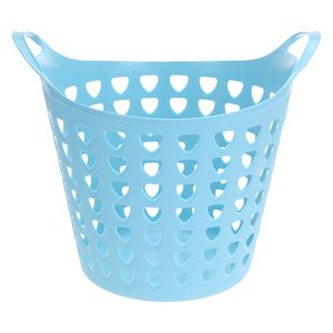 Flexibele wasmand - blauw - 26 liter - kunststof - 40 x 42 cm