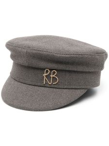 Ruslan Baginskiy casquette gavroche à plaque logo - Gris