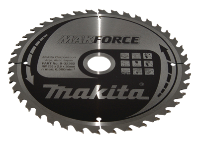 Makita Zaagblad Hout 235X30X2,6 40T 20G - B-32362
