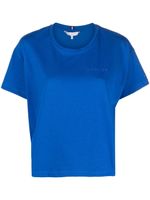 Tommy Hilfiger logo-embroidered cotton T-shirt - Bleu