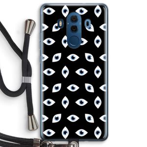 Eyes pattern: Huawei Mate 10 Pro Transparant Hoesje met koord