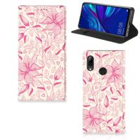 Huawei P Smart (2019) Smart Cover Pink Flowers Huawei P Smart (2019) Smart Cover Pink Flowers