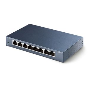 TP-LINK TL-SG108 Unmanaged Gigabit Ethernet (10/100/1000) Zwart