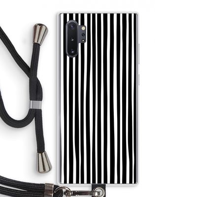 Stripes: Samsung Galaxy Note 10 Plus Transparant Hoesje met koord