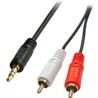 Lindy 35687 audio kabel 20 m 2 x RCA 3.5mm Zwart - thumbnail