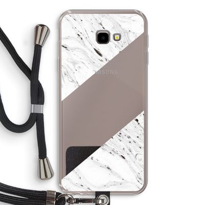 Biggest stripe: Samsung Galaxy J4 Plus Transparant Hoesje met koord