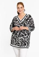 Yoek Tuniek V-neck ALICE | Zwart | Maat 58/60