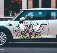 Kleurrijke tulpen autosticker