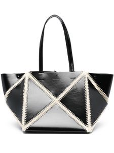 Nanushka sac à main à détails de coutures - Noir