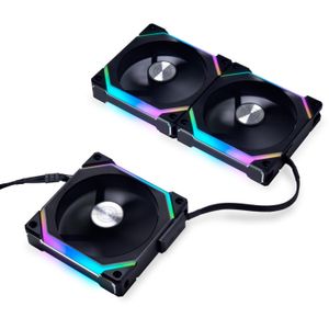 Lian Li UNI FAN SL120V2 Triple Pack case fan RGB leds, 4-pins PWM fan-connector, incl. controller