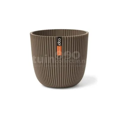 Capi Bloempot Groove Warm Taupe Ø16,5cm