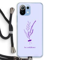 Be a wildflower: Xiaomi Mi 11 Lite Transparant Hoesje met koord