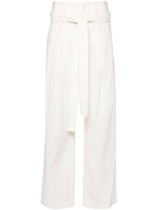 Issey Miyake pantalon droit Shaped Membrane - Blanc