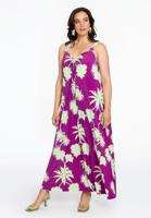Yoek Jurk met plooi ARTICHOKE | Roze | Maat 46/48