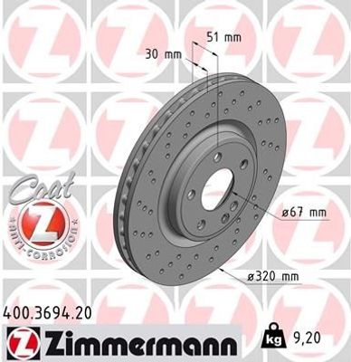Remschijf Coat Z 400369420