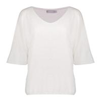 Geisha Pullover V-neck 3/4 Sl 54050-70 Trui Korte Mouw 721 Light Sand/silver