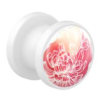 Tunnel met La vie en rouge Acryl Tunnels & Plugs