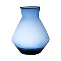 Bloemenvaas Alexandra - transparant blauw - eco glas - D25 x H30 cm