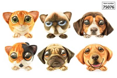 Big Face geprinte dieren XL