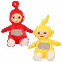 Set van 2x pluche Teletubbies speelgoed knuffels Laa-Laa en Po 30 cm