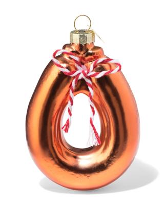 HEMA Kersthanger 10cm Glas Rookworst
