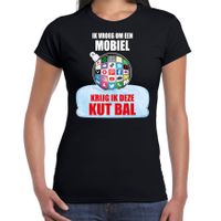 Zwart Kerstshirt / Kerstkleding Ik vroeg om een mobiel krijg ik deze kut bal voor dames met social media kerstbal 2XL  -