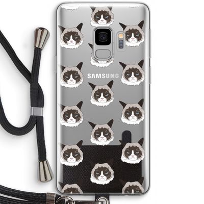 It's a Purrr Case: Samsung Galaxy S9 Transparant Hoesje met koord