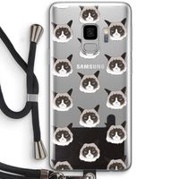 It's a Purrr Case: Samsung Galaxy S9 Transparant Hoesje met koord