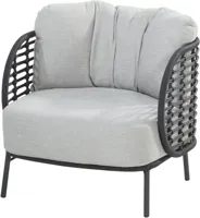 4 Seasons Outdoor lounge tuinstoel fabrice antraciet