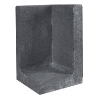 L-element hoek zwart 30x30x50 cm - Gardenlux