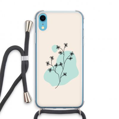 Love your petals: iPhone XR Transparant Hoesje met koord