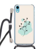 Love your petals: iPhone XR Transparant Hoesje met koord