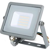 LED Bouwlamp 20 Watt - LED Schijnwerper - Viron Dana - Natuurlijk Wit 4000K - Mat Grijs - Aluminium - SAMSUNG LEDs - thumbnail