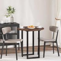 Tafelblad bruin eikenkleur 70 x 70 x 1,5 cm Bewerkt hout