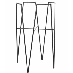 Mica Decorations Plantenstandaard/verhoger - zwart - bloempot verhoger - 50 x 29