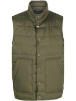 Kiton gilet matelassé à col montant - Vert - thumbnail