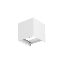 Qube Dimbaar Schuttinglamp LED 6Watt WIT 230Volt IP65