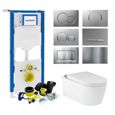Geberit up320 Toiletset RapoWash Bold By Geberit | Met Bidetspoeler | Sigma Drukplaat