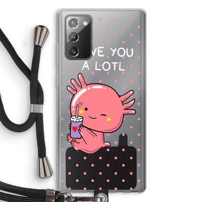 Love You A Lotl: Samsung Galaxy Note 20 / Note 20 5G Transparant Hoesje met koord