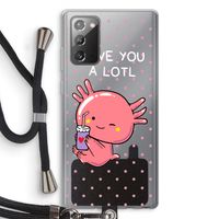 Love You A Lotl: Samsung Galaxy Note 20 / Note 20 5G Transparant Hoesje met koord