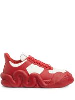 Giuseppe Zanotti baskets à empiècements - Rouge