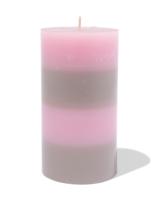HEMA Stompkaars ⌀7x13cm strepen naturel-roze (lichtroze)