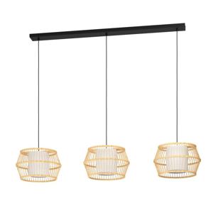 EGLO Monterroso hangende plafondverlichting Flexibele montage E27 40 W Natuurlijk, Wit