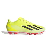 adidas X Crazyfast Club Gras / Kunstgras Voetbalschoenen (MG) Felgeel Zwart Wit - thumbnail